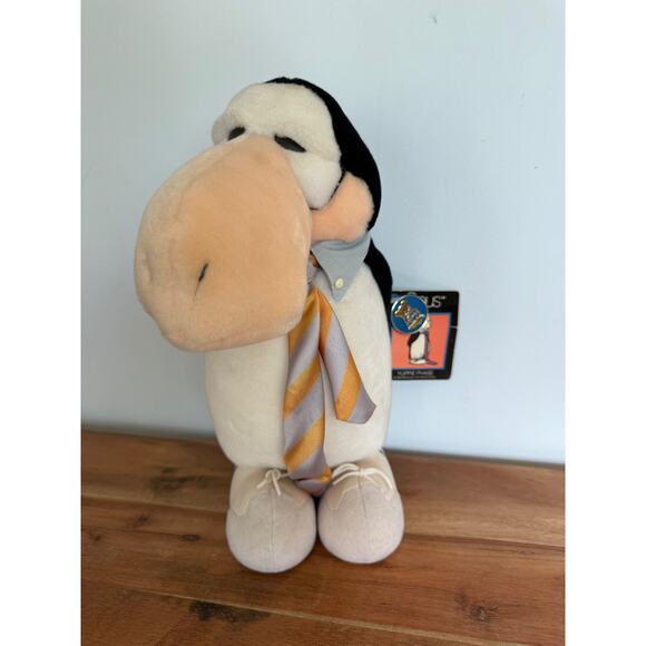 VTG 1985 Opus The Penguin Yuppie Phase Plush Dakin Yuppy Nice Necktie & Tags - Picture 1 of 7
